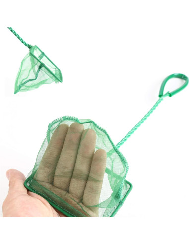 Conjunto de 3 Redes de Acuario DAGUANZHI Nylon Verde 7.62-15.24cm