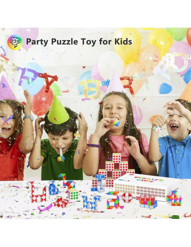 Set 24 Mini Cubos Fidget Vdealen - 12 Cubos 3x3 y 12 Cubos Serpiente