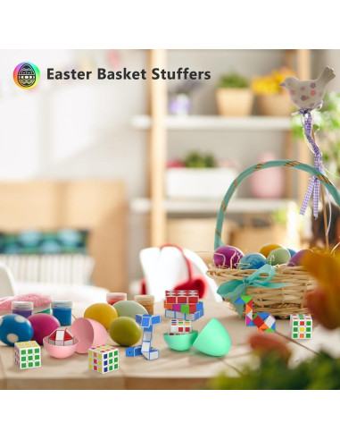 Set 24 Mini Cubos Fidget Vdealen - 12 Cubos 3x3 y 12 Cubos Serpiente