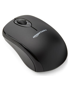 Ratón Óptico Inalámbrico Amazon Basics 2.4 GHz Negro