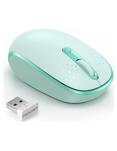 Ratón Inalámbrico TECKNET Verde Menta 2.4G 800/1200/1600 DPI