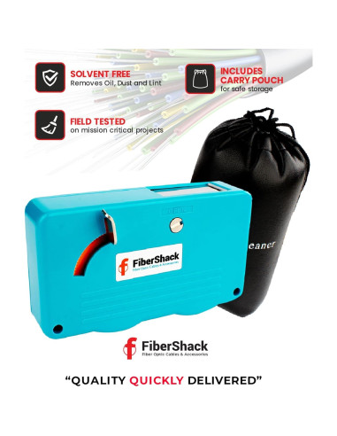 Caja de Limpieza de Fibra Óptica FiberShack SC/LC 500 Usos