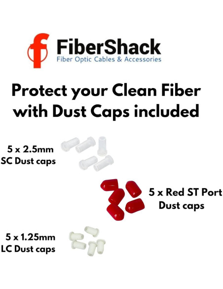 Caja de Limpieza de Fibra Óptica FiberShack SC/LC 500 Usos