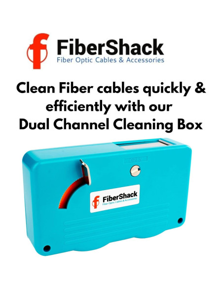 Caja de Limpieza de Fibra Óptica FiberShack SC/LC 500 Usos