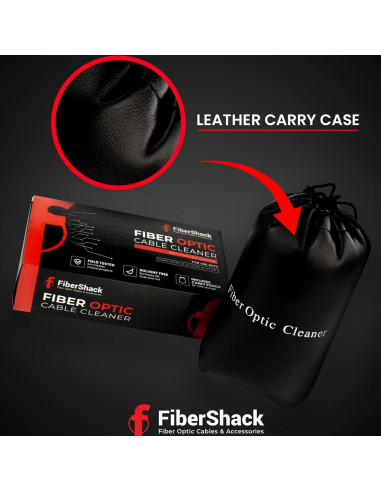 Caja de Limpieza de Fibra Óptica FiberShack SC/LC 500 Usos