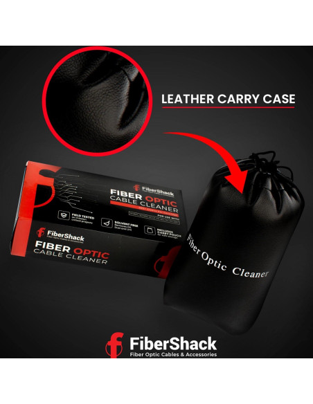 Caja de Limpieza de Fibra Óptica FiberShack SC/LC 500 Usos