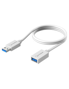 Cable de Extensión USB 3.0 Sabrent 0.91m Blanco CB-303W