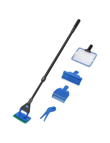 Kit de Limpieza de Acuarios AQUANEAT 5 en 1 con Mango Ajustable