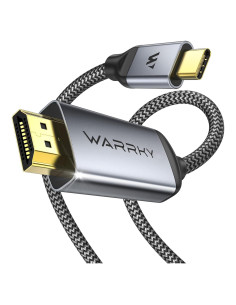 Cable HDMI 4K 60Hz WARRKY Tipo C 1.83m Aluminio Chapado Oro