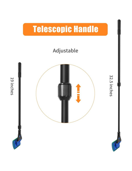 Kit de Limpieza de Acuarios AQUANEAT 5 en 1 con Mango Ajustable