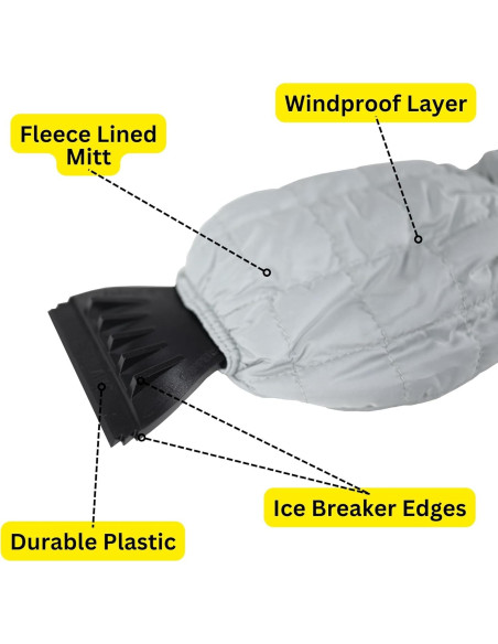 Rascador de Hielo con Mitón Aislante Harrier Hardware