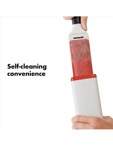 Cepillo Quitapelusas OXO FurLifter Blanco con Base Autolimpiante