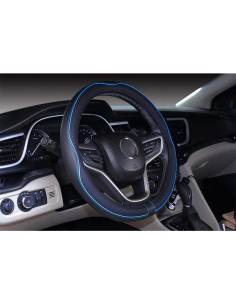 Cubierta de Volante Mayco Bell 14.5-15" Antideslizante Negro Azul 2