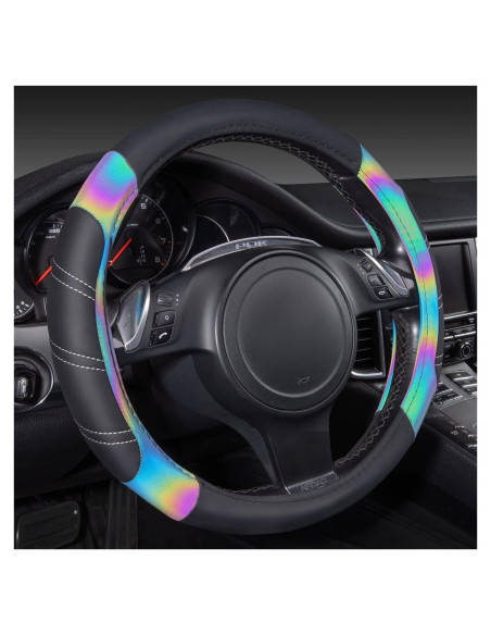 Cubierta de Volante de Cuero Microfibra CAR PASS 37-39 cm Antideslizante