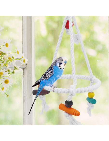 Columpio para Aves Hypeety - Juguete de Cuerda de Algodón