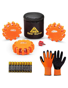 Kit de 3 Flares LED Gear Gurus - Luz de Advertencia de Seguridad