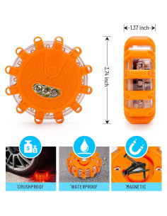 Kit de luces de advertencia LED HEIGPAN GP906, 6 unidades 2