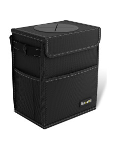 Basurero de Coche K KNODEL 2 Galones Impermeable Negro