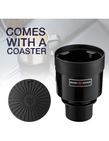 Soporte para Taza de Coche Seven Sparta CP1210 Negro 3.4-3.8"