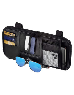 Organizador de Visera de Coche Fancy Mobility - 9 Bolsillos, Negro
