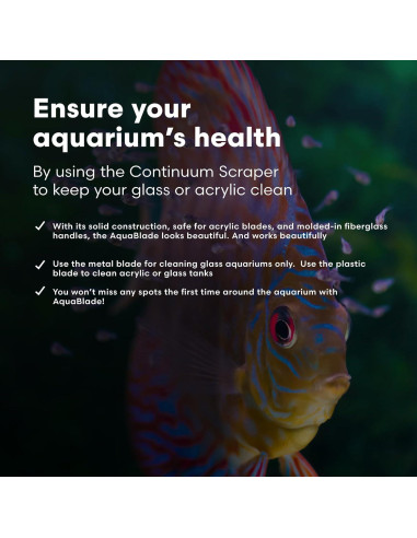 Raspador de Algas Continuum AquaBlade P - Limpieza Acuarios