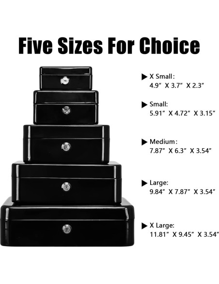 Caja de Dinero Mediana KYODOLED con Llave 20x16x9cm Negra