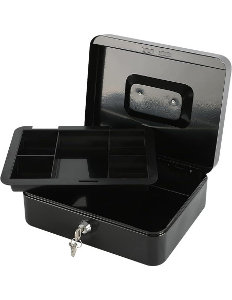 Caja de Dinero Mediana xydled de Acero con Cerradura Llave 20x16x9cm