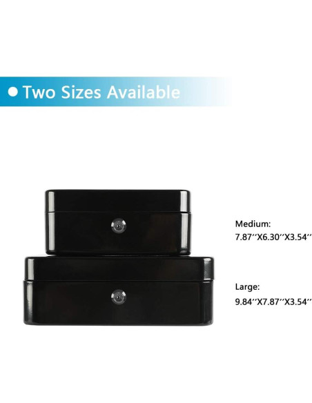 Caja de Dinero Mediana xydled de Acero con Cerradura Llave 20x16x9cm