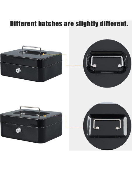 Caja de Dinero Mediana xydled de Acero con Cerradura Llave 20x16x9cm