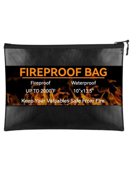 Bolsa de Documentos a Prueba de Fuego Hoiny 25.4x34.3cm Impermeable