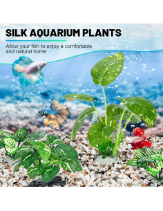 Plantas de Acuario de Seda MyLifeUNIT - 10 Piezas Decorativas 2