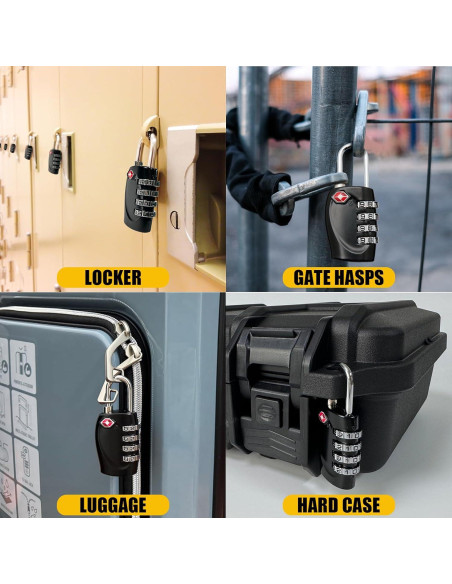 2 Candados de Combinación Aprobados por TSA LAFENLIN
