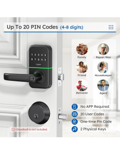 Cerradura Inteligente Kucacci Z3 con Teclado y Bloqueo Automático 2