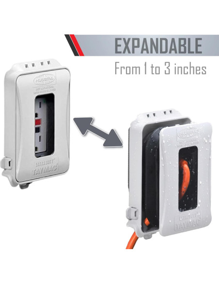 Cubierta de Enchufe Eléctrico TayMac ML500W 1 Gang Extra Fuerte Cubierta de Enchufe Eléctrico TayMac ML500W 1 Gang Extra Fuerte