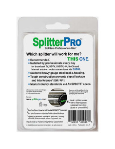 Divisor Coaxial 2 Vías Advanced Dynamics BDS102H 1+ GHz HDTV 2