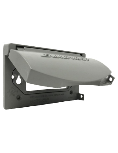 Cubierta de Salida Metálica Sealproof 1-Gang Gris Horizontal