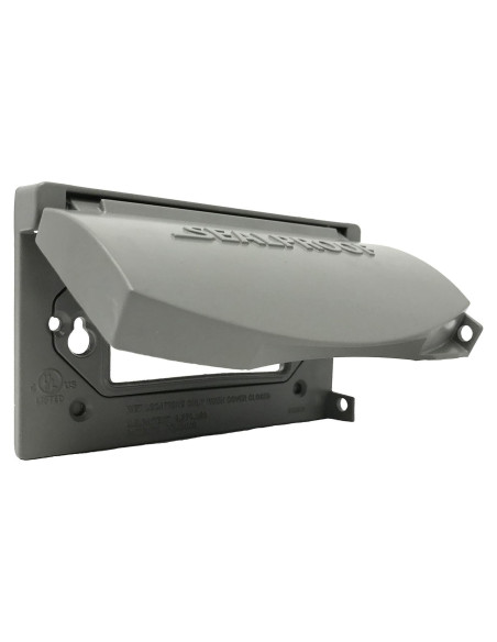 Cubierta de Salida Metálica Sealproof 1-Gang Gris Horizontal