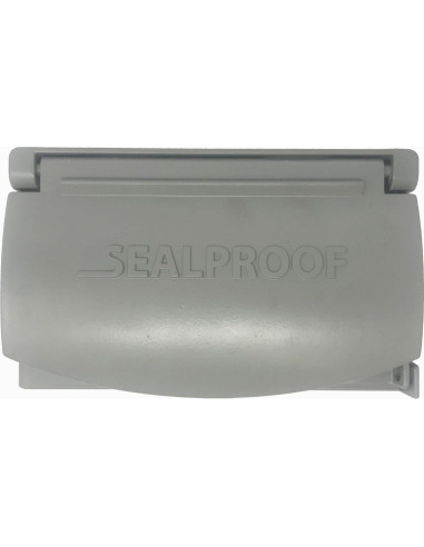 Cubierta de Salida Metálica Sealproof 1-Gang Gris Horizontal
