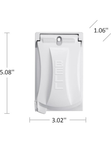 Cubierta Metálica Impermeable Hubbell-Bell MX1050W 12-en-1