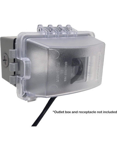 Cubierta de Salida Exterior 1-Gang Sealproof UL Extra Duty