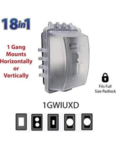 Cubierta de Salida Exterior 1-Gang Sealproof UL Extra Duty