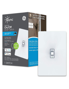 Interruptor de Luz Inteligente GE Cync, Estilo Palanca, Wi-Fi