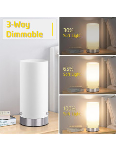 Lámpara de Mesa Dimmable Kukobo 6W 2700K Níquel-Blanco 2