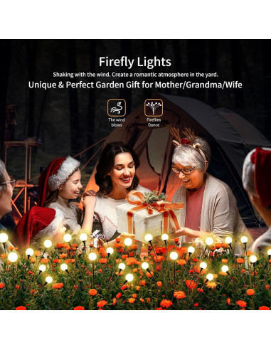 Luces Solares para Jardín VIGNUTO 4 Paquetes 32 LEDs IP65