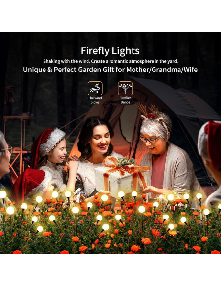 Luces Solares para Jardín VIGNUTO 4 Paquetes 32 LEDs IP65