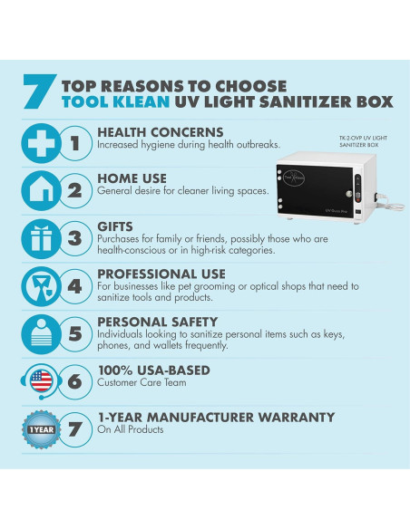 Caja Desinfectante UV Profesional TK-2-OVP - 35.5x20.3cm