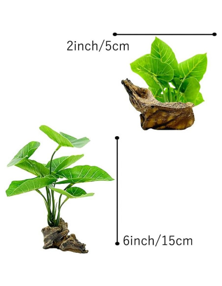 Decoración de Acuario Smoothedo Hoja Betta 15.24cm Verde