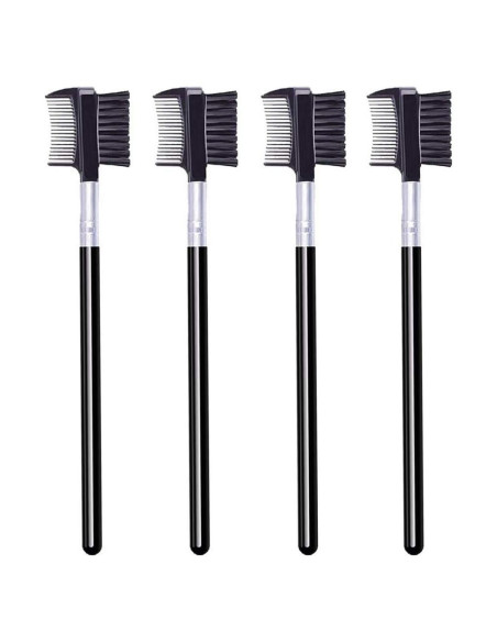 4 Piezas Cepillo y Peine de Cejas y Pestañas Yoizyfree