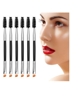 6 Pcs Cepillos de Cejas y Pestañas Yoizyfree 13.2 cm