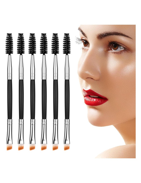 6 Pcs Cepillos de Cejas y Pestañas Yoizyfree 13.2 cm